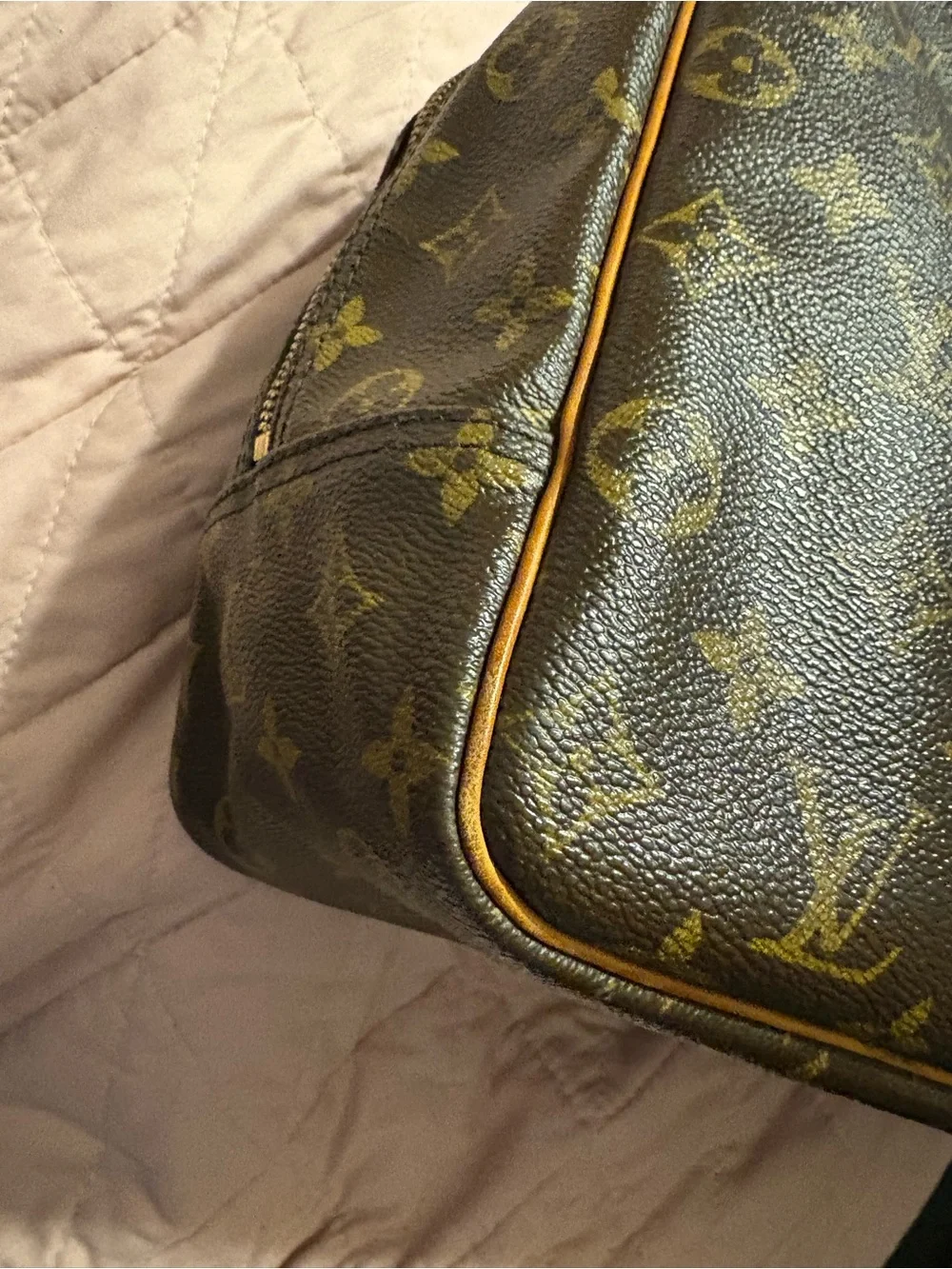 Louis Vuitton Deauville bag in monogrammed canvas 1997vintage highly sought +COA